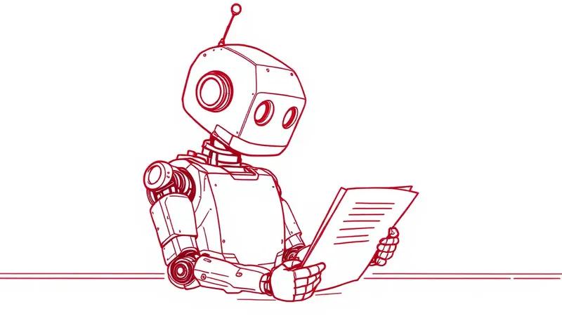 AI Robot analyzing website